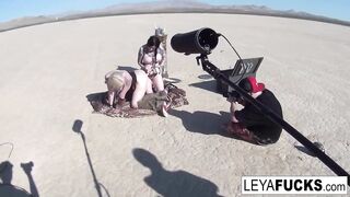 Leya the Viking takes a gold trophy up her butt