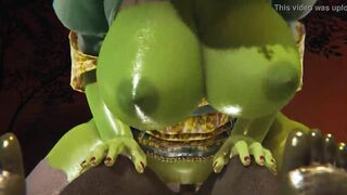 Shrek - Princess Fiona creampied by Orc - 3D Porn