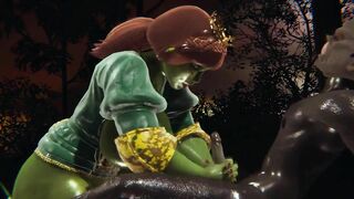 Shrek - Princess Fiona creampied by Orc - 3D Porn