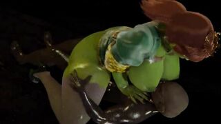 Shrek - Princess Fiona creampied by Orc - 3D Porn