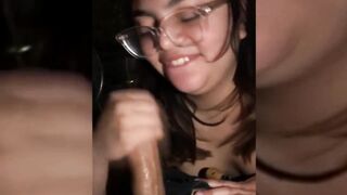 Tries a Long Dick into her Tight Twat