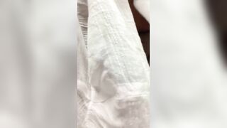 JusAgirl - Exhibitionist FILTHY HOE FLASHES BOOBS AND PLAYED WITH SLOPPY TWAT