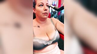 Sex at the Gym with goddess milf Outdoors Cumshot