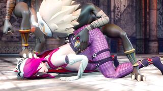 Mmd Genshin Impact Milky Titties and Thick Rosaria Banged! and Group Sex by