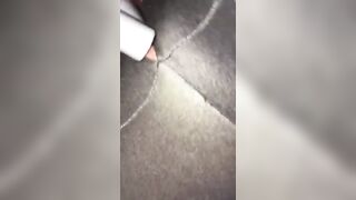Vacuum Cleaner Blows my Clitoris into Hole of my Yoga Leggings