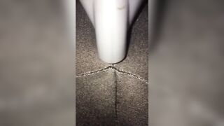 Vacuum Cleaner Blows my Clitoris into Hole of my Yoga Leggings
