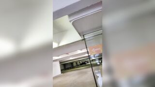 JusAgirl - EXHIBITIONIST Caught by Security Guard Masturbating on Vehicle inside Parking