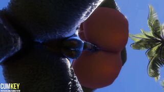 2 Hot Girls Mating with Monster | Long Dick Monster | 3D