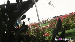 Stranded goddess fucks her way out of her situation