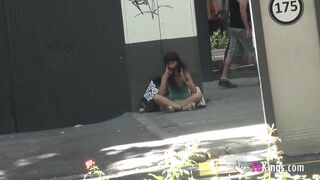 Stranded goddess fucks her way out of her situation