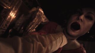 Resident Evil 8 Naked Lady Dimitrescu Red Lace Panties & Bottomless Daughters