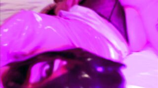 Bondage milf Pink Dress Eva Pvc Mask Suck Huge Sweet Penis Freaky