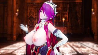 Mmd Genshin Impact Rosaria Long Titted and Hottie and Hot with Wonderful