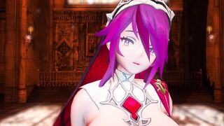 Mmd Genshin Impact Rosaria Long Titted and Hottie and Hot with Wonderful