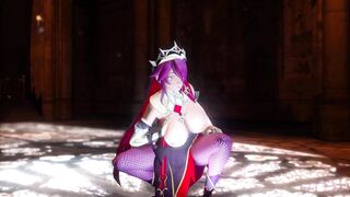 Mmd Genshin Impact Rosaria Long Titted and Hottie and Hot with Wonderful