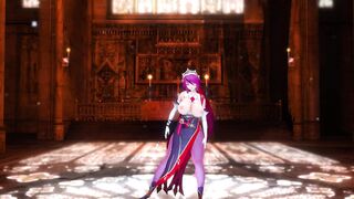 Mmd Genshin Impact Rosaria Long Titted and Hottie and Hot with Wonderful