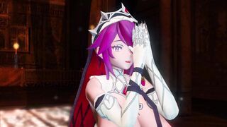 Mmd Genshin Impact Rosaria Long Titted and Hottie and Hot with Wonderful