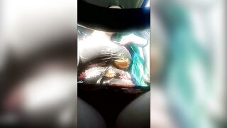 Outdoor ParkingingLot Smoking flashing&Masturbating!Publicsmoking Flashing Massive DDs Vagina Fingered