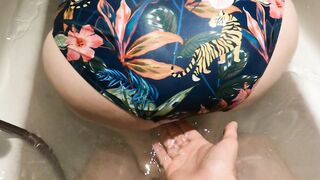 Stepbrother Spanked my Booty then Nailed my Cunt into the Toilet