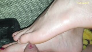 Cum on Beauty Soles, Feetcouple69 Loves Cummed on Toes and Foot