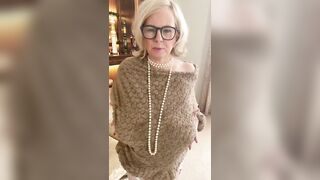 Annabel’s Fur Cape and White Nylons