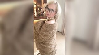 Annabel’s Fur Cape and White Nylons