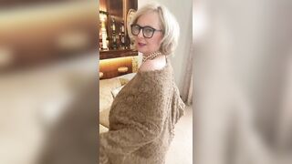 Annabel’s Fur Cape and White Nylons