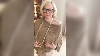 Annabel’s Fur Cape and White Nylons