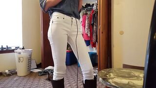 Stormiskies - White underwear & melons. Bedroom nude spy web web cam