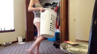 Stormiskies - White underwear & melons. Bedroom nude spy web web cam