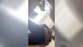 Spying on my Bombshell friend with no bra while she