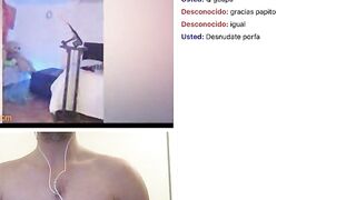 Omegle amazingly beauty latino snatch with mouth dancing under the shower