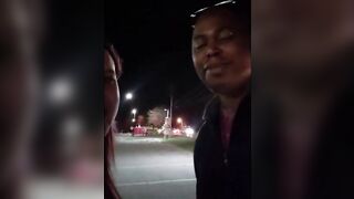 sexy MILF Girlfriend Picks up big black cock Stranger at the Beer Store and