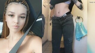 Goddess Hippie with Braids Gets Nude