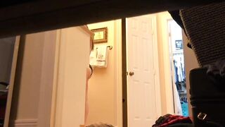 beauty barely legal year older with perfect goddess butt gets naked inside restroom