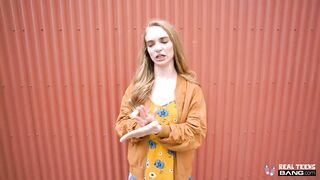 Real Barely Legal - Slim Russian Gets Tight Pussy Stretched