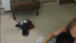 HUBBY STARTS TO TAG TEAM AMATEUR EX-FIANCE BUT LONG DICK IS TOO