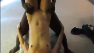 HUBBY STARTS TO TAG TEAM AMATEUR EX-FIANCE BUT LONG DICK IS TOO