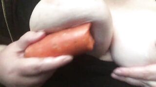 Bbw slut with long saggy breasts exposed