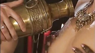 hot young harem women Candice serving the masters