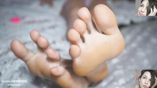 BTH shows her sweet soles and feet. point of view. 1080p. (