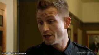 Security guards anal nailed tied mom