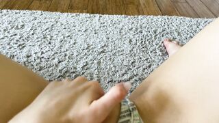 Masturbation with Huge Nails. Sweet Moans.