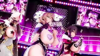 Genshin Impact cougar beauty and Cutie 3d Animated