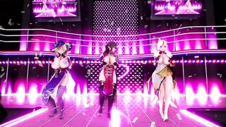 Genshin Impact cougar beauty and Cutie 3d Animated