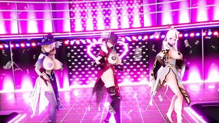 Genshin Impact cougar beauty and Cutie 3d Animated