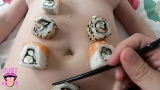 I Ate her Cunt and Sushi and then Creampied her