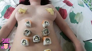 I Ate her Cunt and Sushi and then Creampied her