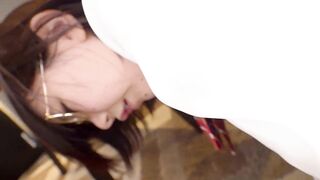 Real Japanese eighteen friend with benefits having some fun. Big Tit