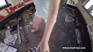 Quickie inside an mature trains passenger vehicle